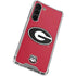 University of Georgia Logo Red Galaxy S24 FE Clear Case